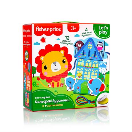 Шнурівка Fisher-Price Кольорові будиночки з липучками (VT5303-26) - фото 4