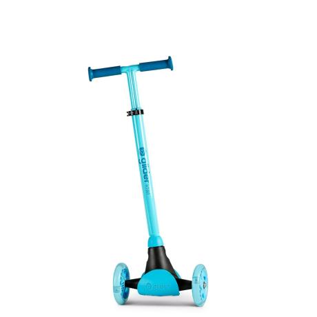 Самокат YVolution YGlider Kiwi LED 3-колісний блакитний (Y101257) - фото 0