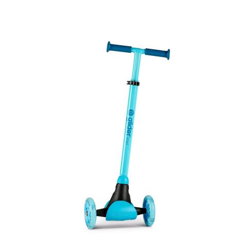 Самокат YVolution YGlider Kiwi LED 3-колісний блакитний (Y101257) - фото 0