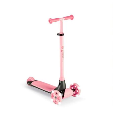 Самокат YVolution YGlider Kiwi LED 3-колісний рожевий (Y101260) - фото 0