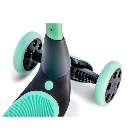 Триколісний самокат YVolution YGlider Nua LED складаний зелений (Y101263) - фото 2