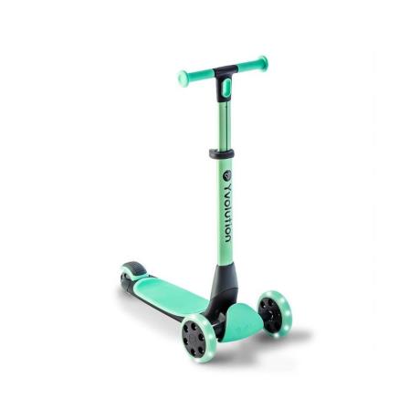Триколісний самокат YVolution YGlider Nua LED складаний зелений (Y101263) - фото 0