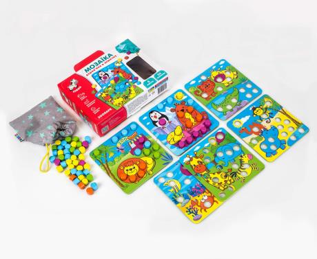 Мозаїка дерев'яна Vladi Toys Зоопарк (ZB2002-02) - фото 1